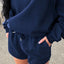 Drawstring Shorts- Navy