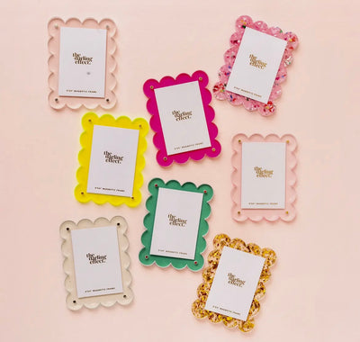 Mini Acrylic Picture Frame Magnet- 8 Colors