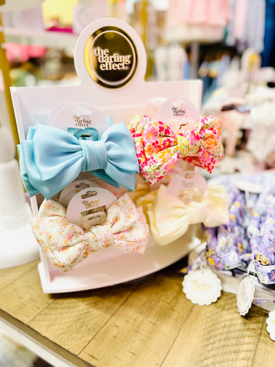 Satin Bow Clip- 13 Colors