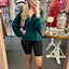 Half Zip Scuba- Dark Green