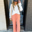 Ribbed Long Sleeve- Cream