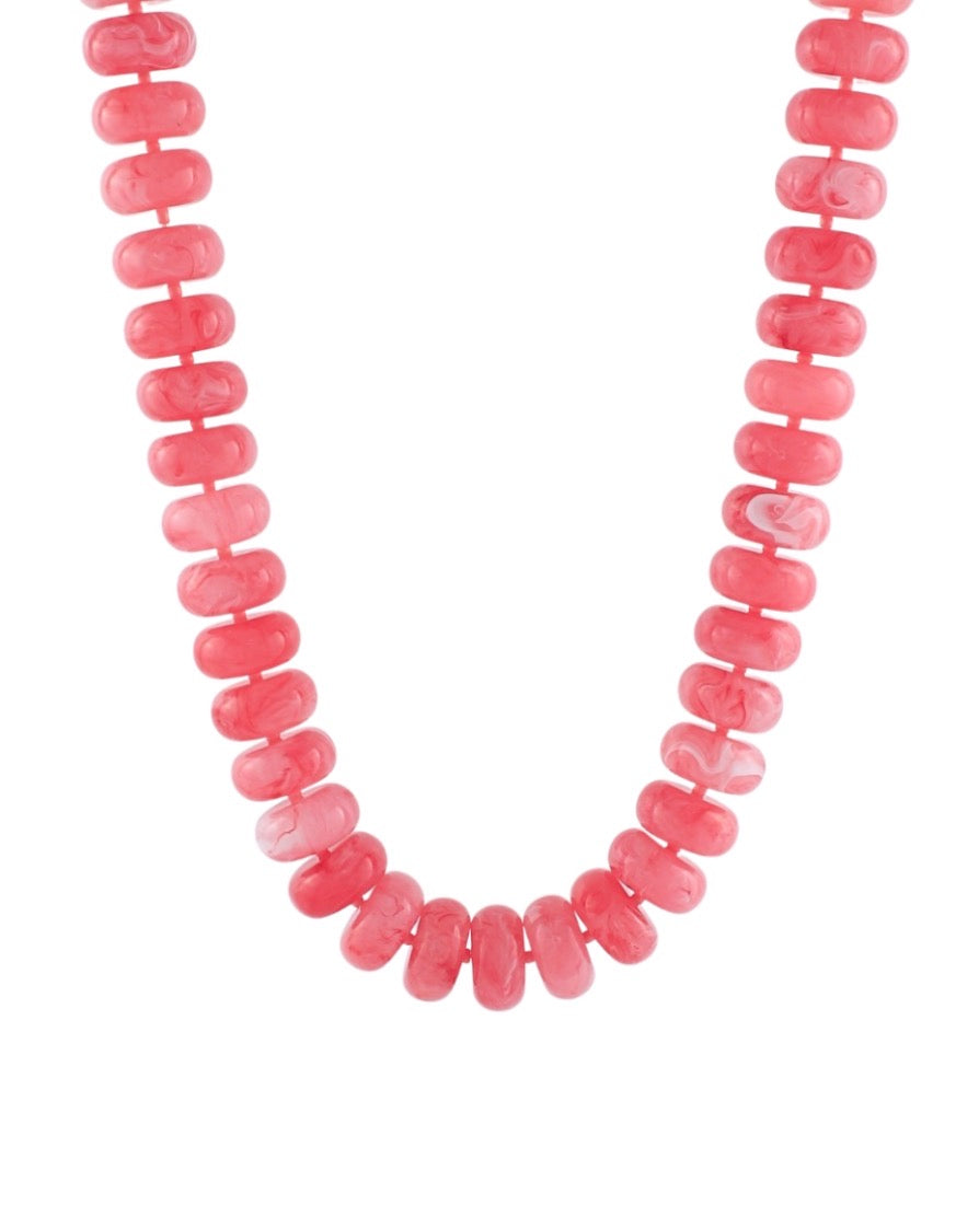 Rondelle Bead Necklace- 6 Colors