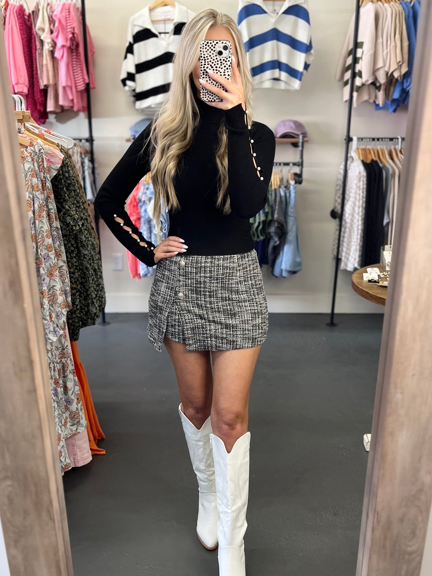 Tweed Skort