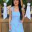 Main Character Romper- Sky