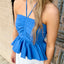Halter Top- Blue