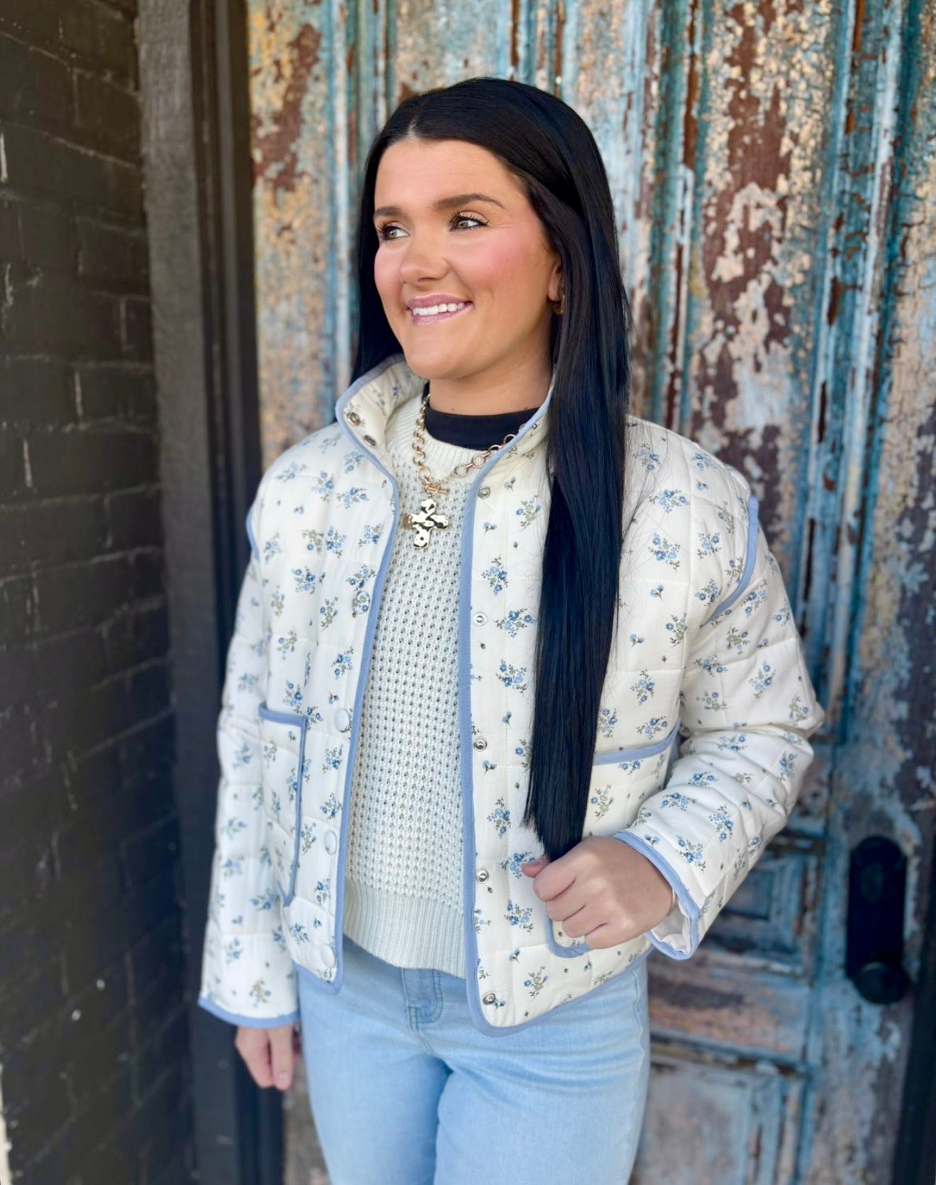 Floral Jacket- White