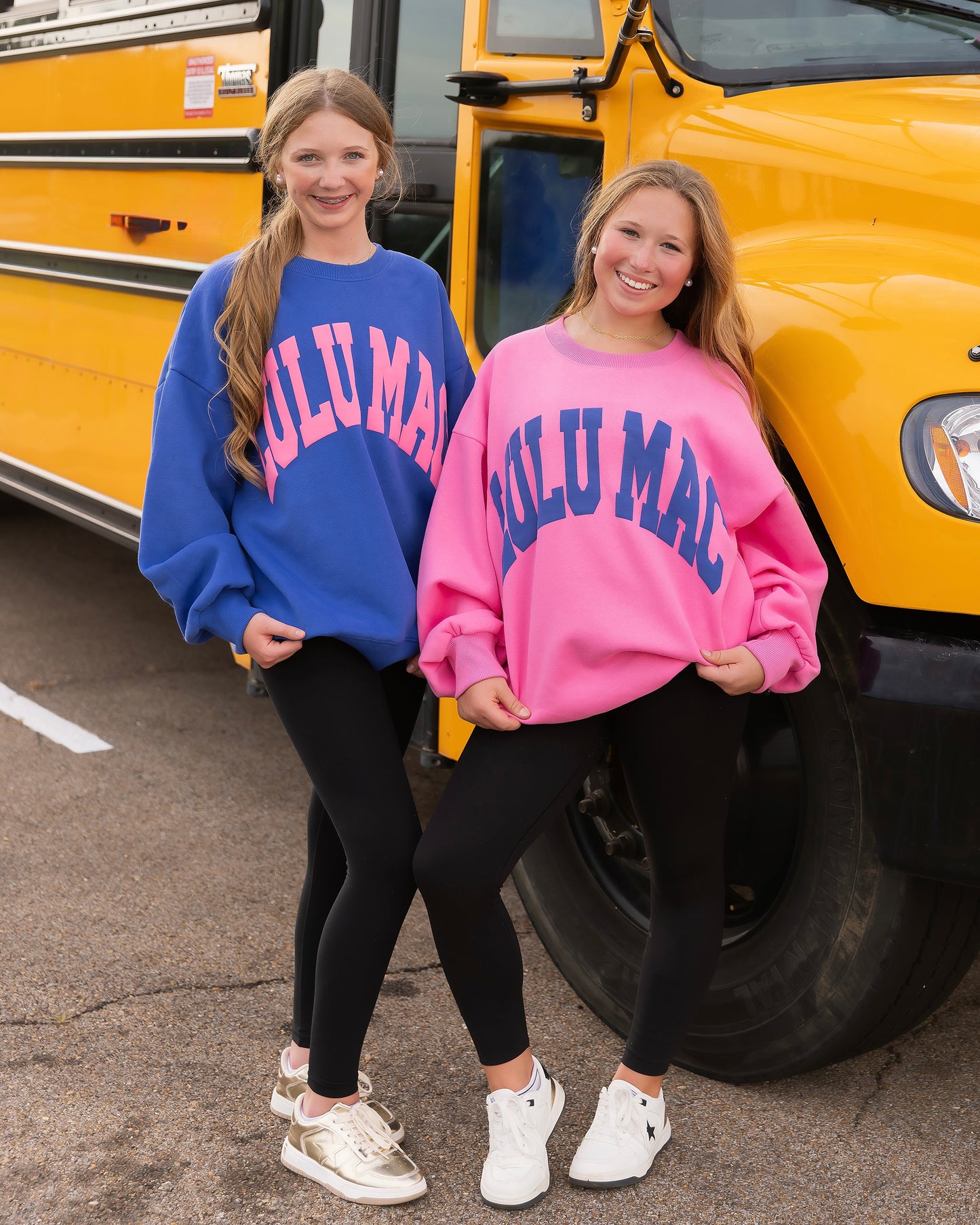 Lulu Mac Sweatshirt- Pink/Royal