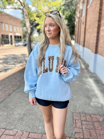 Lulu Mac Sweatshirt- Baby Blue