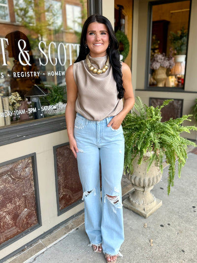 Delaney Top- Mocha