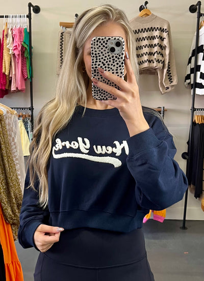 NY Cropped Sweatshirt