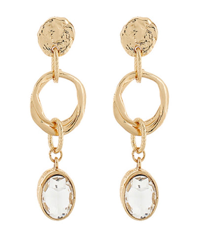 Linked Stone Earrings
