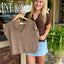 Knit Top- Chocolate