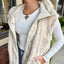 Sherpa Vest- Cream