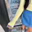 L/S Button Top- Yellow