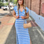 Knit Maxi Dress- Sky Blue