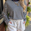 Weekend Plans Stripe Tee- Navy