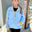Teddy Quarter Zip- Blue
