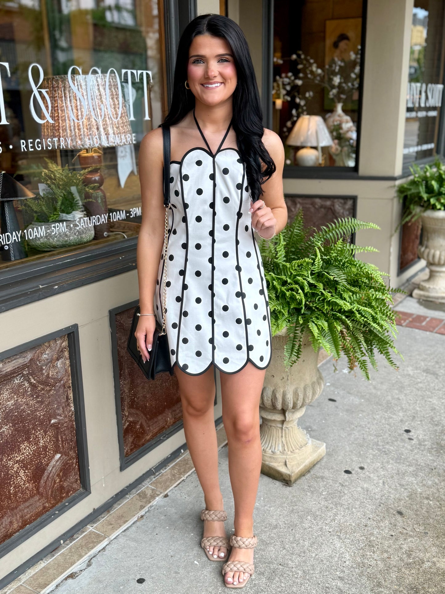 Polka Dot Mini Dress