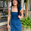 First Impression Romper- Denim