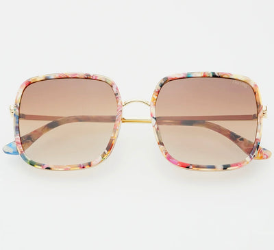 Cosmo Square Sunglasses- Rose Tortoise