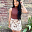 Mock Neck Bodysuit- Spice