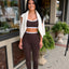 Chocolate Layered Sports Bra
