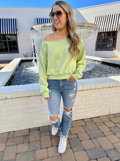 Dolly Sweatshirt- Lime