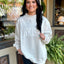 Sunkissed Mock Neck- Pearl Grey