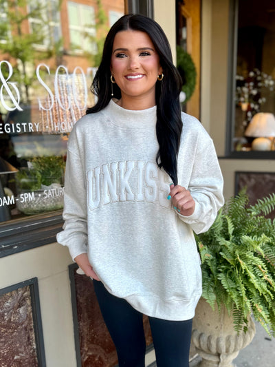 Sunkissed Mock Neck- Pearl Grey
