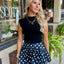 Dot & Darling Bubble Skort- Black