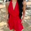 Backless Bow Romper