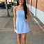 Bow Romper- Blue