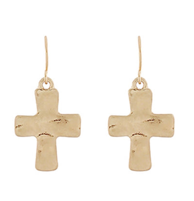 Small Cross Earrings