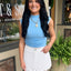 Eyelet Mini Skort