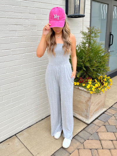 The Adrienne Jumpsuit- Gray