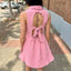 Open Back Mini Dress