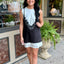 Blaire Satin + Lace Dress