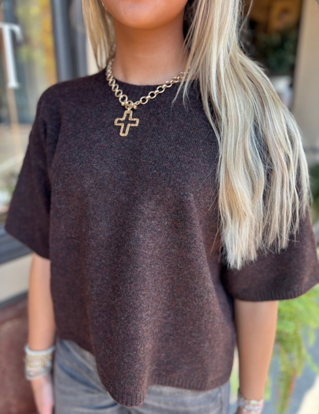 Coley Sweater- Chocolate