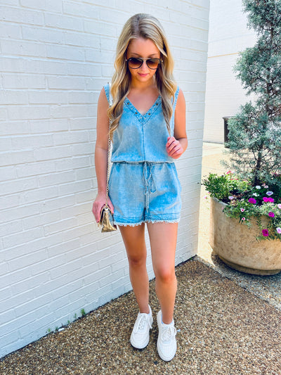 Missy Denim Romper