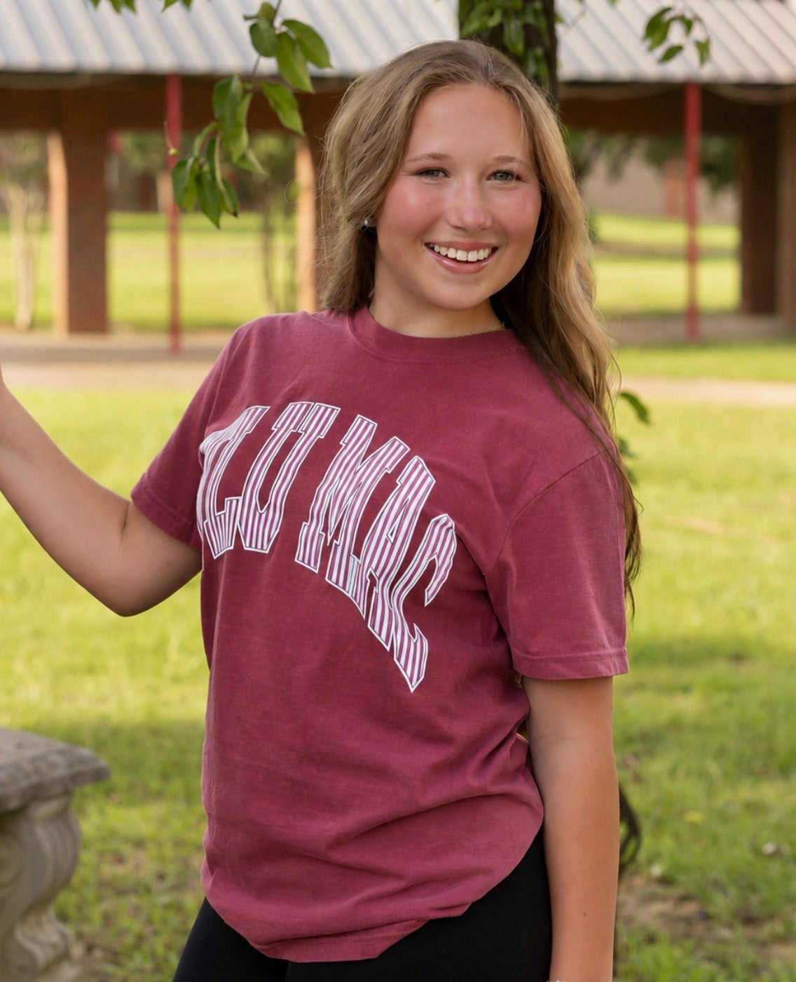 Lulu Mac Tee- Crimson
