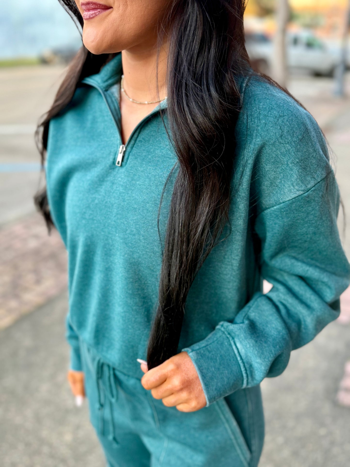 Tyler Pullover- Dark Teal