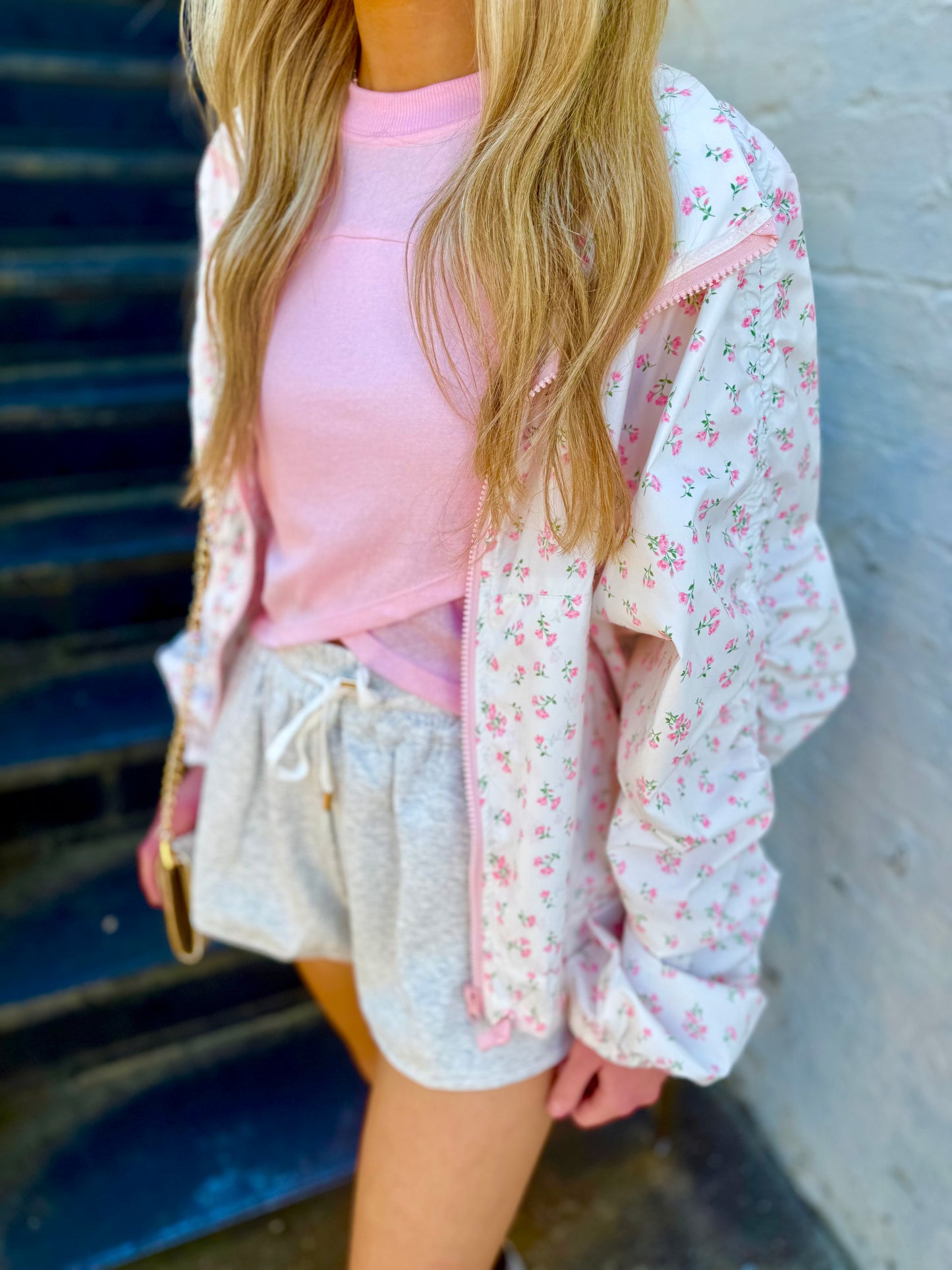 Crossover Top- Pink