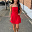 Bow Romper- Red