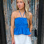 Halter Top- Blue