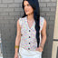 Colorful Knit Sweater Vest