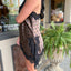 Asymmetrical Polka Dot Lace Tank