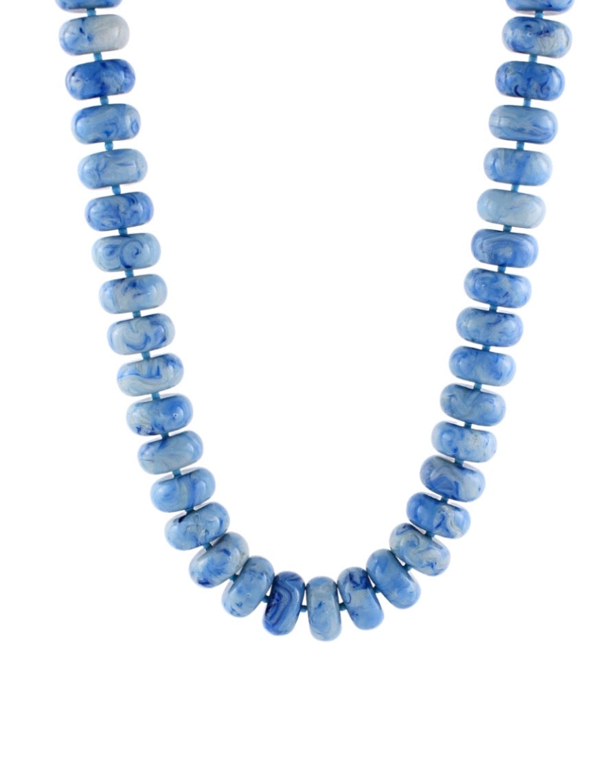 Rondelle Bead Necklace- 6 Colors