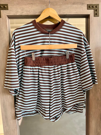 Lena Stripe Set- Blue