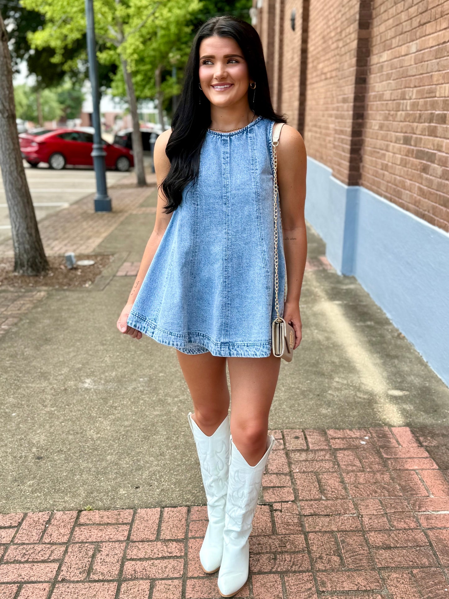 Livvy Denim Set- Light Wash