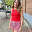 Lulu Mac Button Down Bow Boxer Shorts